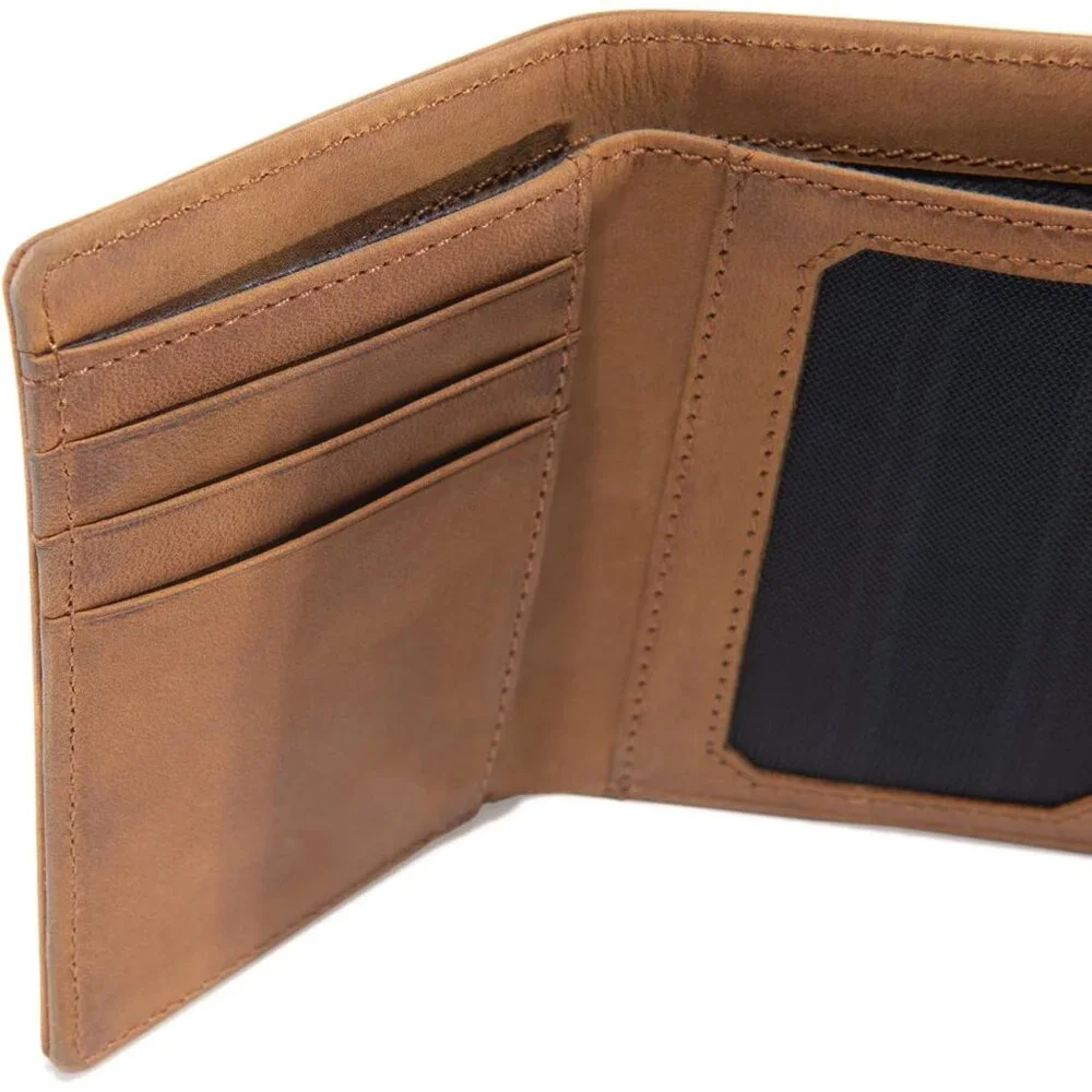 Carhartt Men's Casual Saddle Leather Wallets, Available in Multiple Styles
